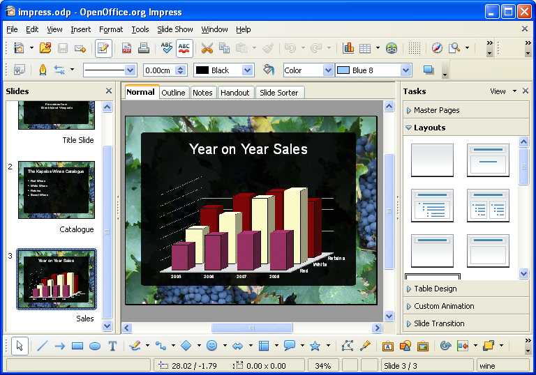 how to make a powerpoint presentation using openoffice